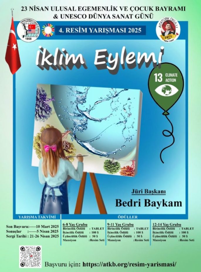 23 APRIL NATIONAL SOVEREIGNTY AND CHILDREN’S DAY & UNESCO WORLD ART DAY 4TH PAINTING COMPETITION 2025